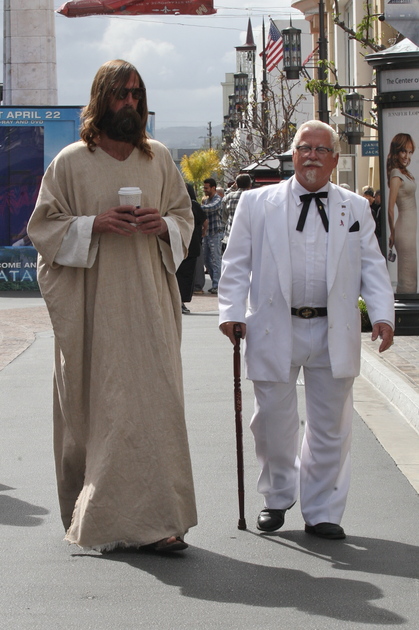 EXCL jesus and the colonel sanders 210410